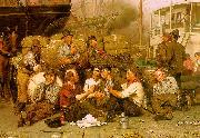 John George Brown The Longshoremen's Noon oil painting